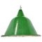 Large Vintage Industrial Green Enamel Pendant Light, 1960s 1