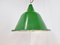 Large Vintage Industrial Green Enamel Pendant Light, 1960s 5