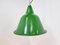 Large Vintage Industrial Green Enamel Pendant Light, 1960s 4
