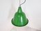 Large Vintage Industrial Green Enamel Pendant Light, 1960s 3