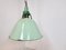 Large Vintage Industrial Green Enamel Pendant Light, 1960s 6