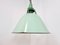 Large Vintage Industrial Green Enamel Pendant Light, 1960s 7