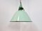 Large Vintage Industrial Green Enamel Pendant Light, 1960s 4