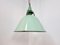 Large Vintage Industrial Green Enamel Pendant Light, 1960s, Image 4