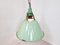 Large Vintage Industrial Green Enamel Pendant Light, 1960s 5