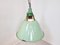 Large Vintage Industrial Green Enamel Pendant Light, 1960s, Image 5