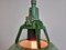 Large Vintage Industrial Green Enamel Pendant Light, 1960s, Image 10