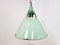Large Vintage Industrial Green Enamel Pendant Light, 1960s 3