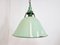 Large Vintage Industrial Green Enamel Pendant Light, 1960s 8