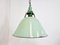 Large Vintage Industrial Green Enamel Pendant Light, 1960s, Image 8
