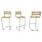 Barhocker im Stil von Marcel Breuer, 1970er 3er Set 4