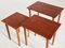 Tavolini ad incastro vintage in teak, set di 3, Immagine 7