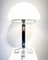 Mid-Century Chrome and Opaline Desk Lamp, Italy, 1970s, Image 2