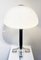 Mid-Century Chrome and Opaline Desk Lamp, Italy, 1970s, Image 1