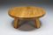 Table Basse Ronde Wabi-Sabi Rustique Mid-Century Moderne en Bois, 1950s 4