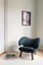 Pelican Chair Upholstered in Wood and Fabric by Finn Juhl for Design M 14