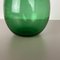 Green Bubble Sommerso Bullicante Murano Glass Vase, Italy, 1970s 11