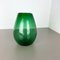 Green Bubble Sommerso Bullicante Murano Glass Vase, Italy, 1970s 2