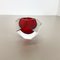 Murano Glass Sommerso Diamond Bowl Ashtray by Flavio Poli, Italy, 1970s 2