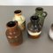 Vintage Fat Lava Pottery 414-16 Vases by Scheurich, Germany, Set of 5 13