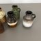 Vintage Fat Lava Pottery 414-16 Vases by Scheurich, Germany, Set of 5 15