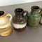 Vases Fat Lava 414-16 Vintage par Scheurich, Allemagne, Set de 5 8