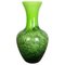 Grand Vase Pop Art Vintage Vert de Opaline Florence, Italie 1