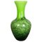 Large Vintage Green Pop Art Vase from Opaline Florence, Italy 1