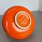 Orangefarbene Fat Lava Keramikvasen von Spara Ceramic, 1970er, 2er Set 20