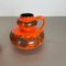 Orange Pottery Fat Lava Vases from Spara Ceramic, Germany, 1970s, Set of 2 6