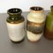 Vintage Pottery Fat Lava 213-20 Vases by Scheurich, Germany, Set of 4 3