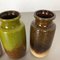 Vintage Pottery Fat Lava 213-20 Vases by Scheurich, Germany, Set of 4 8