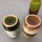Vintage Pottery Fat Lava 213-20 Vases by Scheurich, Germany, Set of 4 17