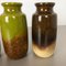 Vases Fat Lava 213-20 Vintage en Poterie par Scheurich, Allemagne, Set de 4 9