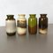 Vintage Pottery Fat Lava 213-20 Vases by Scheurich, Germany, Set of 4 2