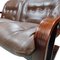 Mid-Century Scandinavian Leather Sofa 5