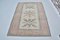 Vintage Turkish Pastel Pink & Beige Rug 1