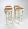 Austrian Cane and Bentwood Barstools, 1940s, Set of 4 6