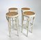 Austrian Cane and Bentwood Barstools, 1940s, Set of 4 5