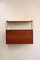 Teak Wall Shelf with Cabin Cabinet by Kajsa & Nils Strinning for String, 1960s 1