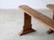 Provincial Cherry Wood Benches, Set of 2, Image 3