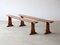 Provincial Cherry Wood Benches, Set of 2, Image 2