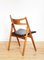 Sedia da pranzo CH 29 Sawbuck di Hans J. Wegner per Carl Hansen, anni '50, set di 4, Immagine 12