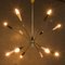 Italian Brass Sputnik Ceiling Lamp, 1960s 3