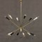 Lampada da soffitto Sputnik in ottone, Italia, anni '60, Immagine 2