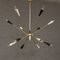 Italian Brass Sputnik Ceiling Lamp, 1960s, Image 1