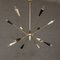 Italienische Messing Sputnik Deckenlampe, 1960er 1