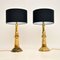 Vintage Brass Table Lamps, 1970s, Set of 2 1