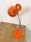 Lámpara de mesa naranja de Josef Hurka para Napako, años 60, Imagen 4