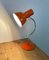 Lámpara de mesa naranja de Josef Hurka para Napako, años 60, Imagen 16